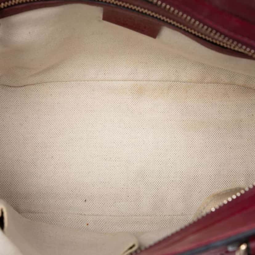 Gucci Small Guccissima Bree Satchel Red Leather Good condition - Model View