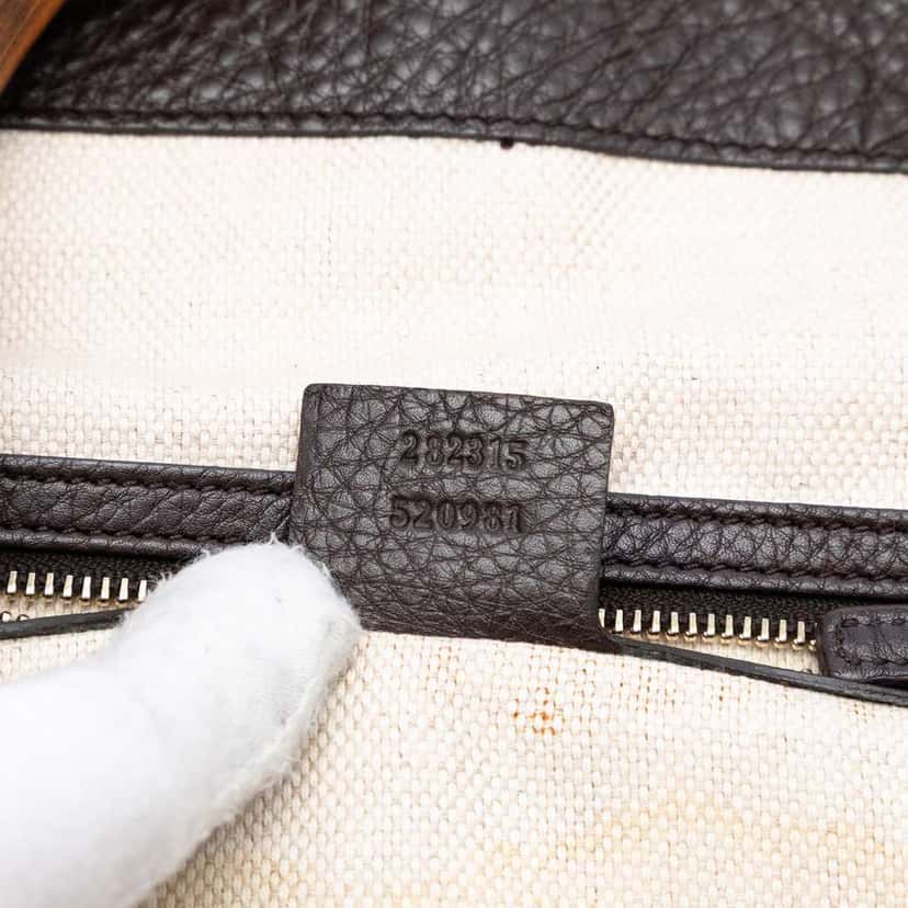 Gucci GG Canvas Bamboo Diana Satchel Brown Canvas Good condition - Box View