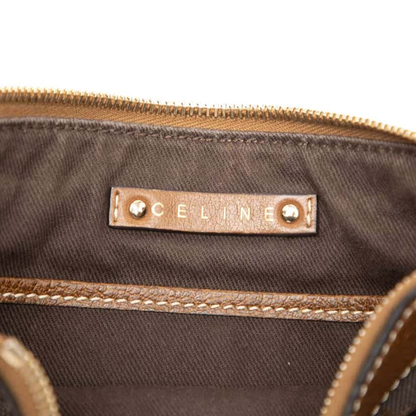 Celine Canvas Carriage Shoulder Bag Brown Canvas Good condition - Box View