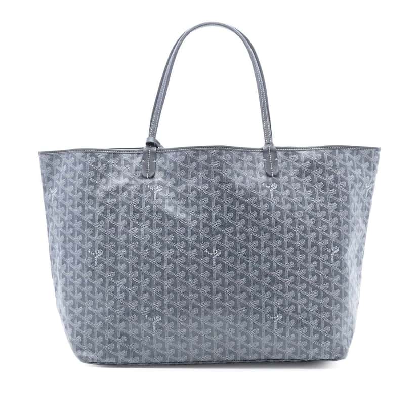 Goyard Goyardine Saint Louis GM Grey Canvas Good condition - Front View