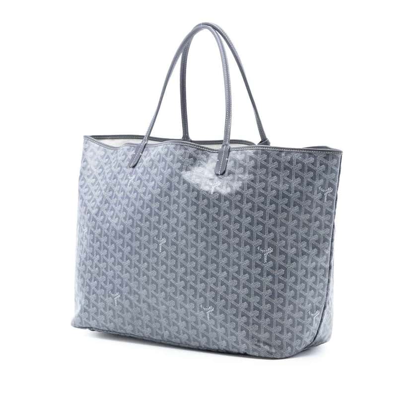 Goyard Goyardine Saint Louis GM Grey Canvas Good condition - Back View