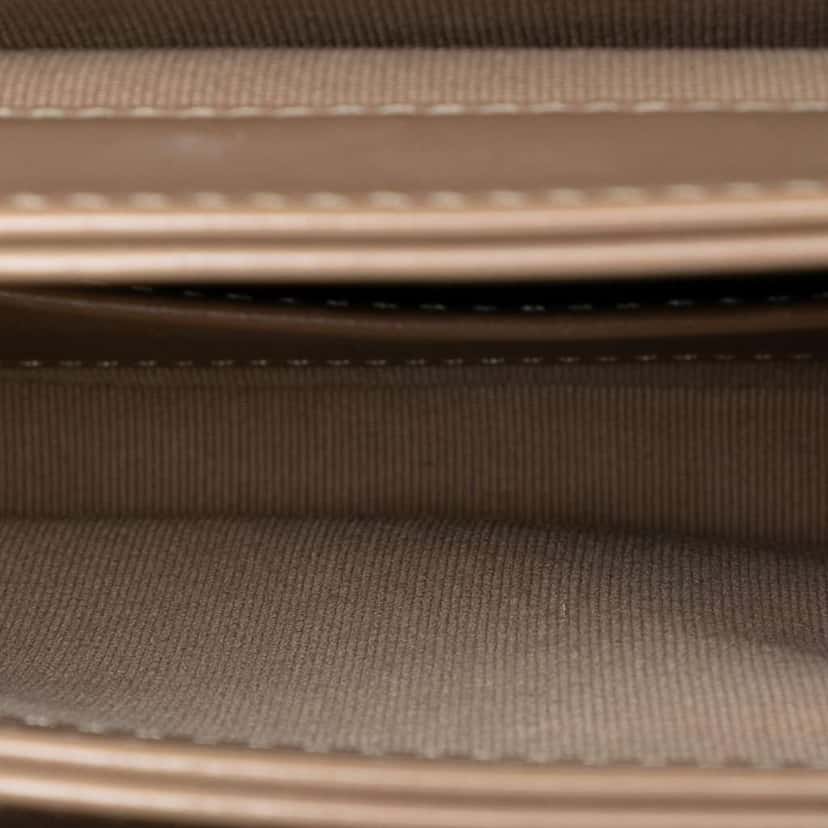 Chanel Mini Shiny Calfskin My Sweet CC Flap Brown Leather Fair condition - Model View