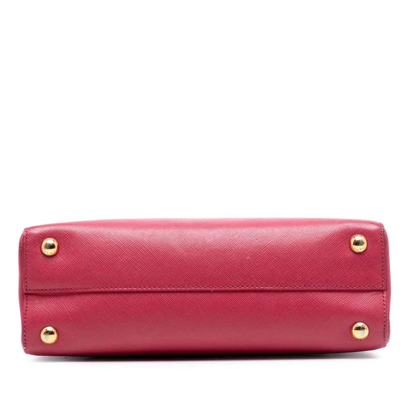 Prada Saffiano Lux Parabole Satchel Pink Leather Good condition - Inside View