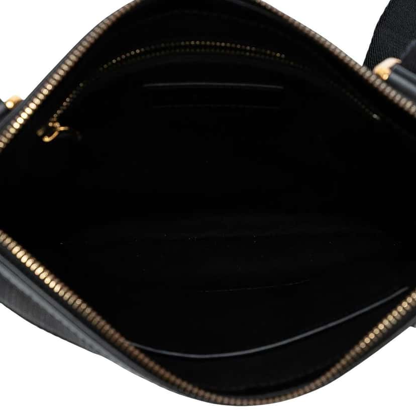 Burberry Smoke Check Coated Canvas Beckley Crossbody Brown Canvas Good condition - Model View