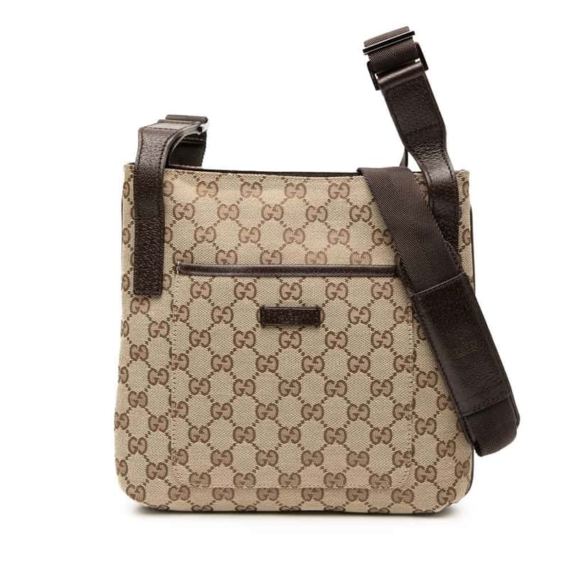 Gucci GG Canvas Crossbody Brown Canvas Good condition - Front View