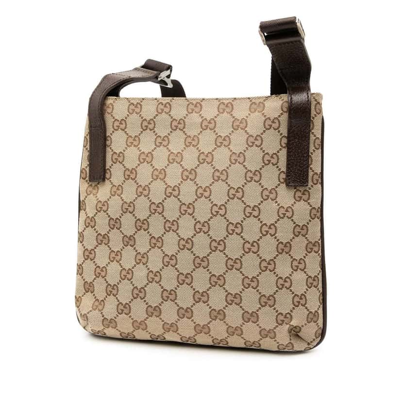 Gucci GG Canvas Crossbody Brown Canvas Good condition - Back View