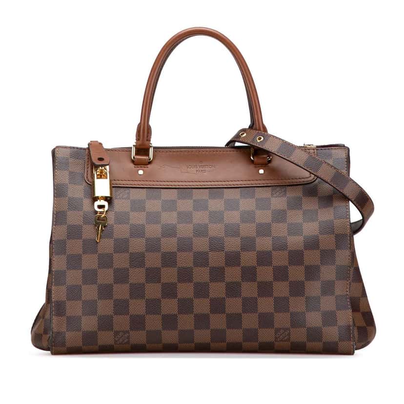 Louis Vuitton Damier Ebene Greenwich PM Brown Good condition - Front View