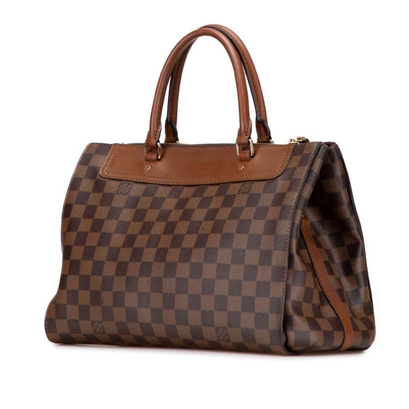Louis Vuitton Damier Ebene Greenwich PM Brown Good condition - Back View