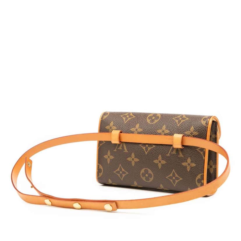 Louis Vuitton Monogram Pochette Florentine Brown Good condition - Back View