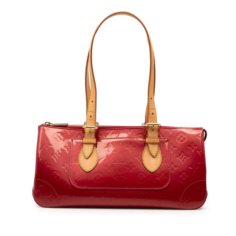 Louis Vuitton Monogram Vernis Rosewood Avenue Red Leather Very good condition - Front View