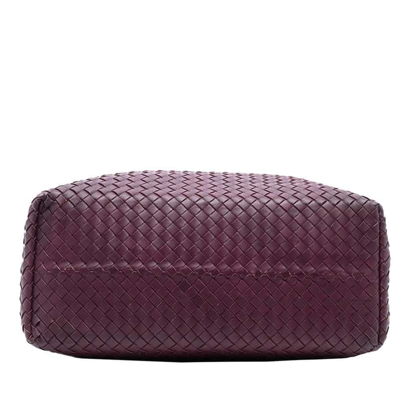 Bottega Veneta Bicolor Nappa Intrecciato Belt Strap Tote Purple Leather Very good condition - Inside View