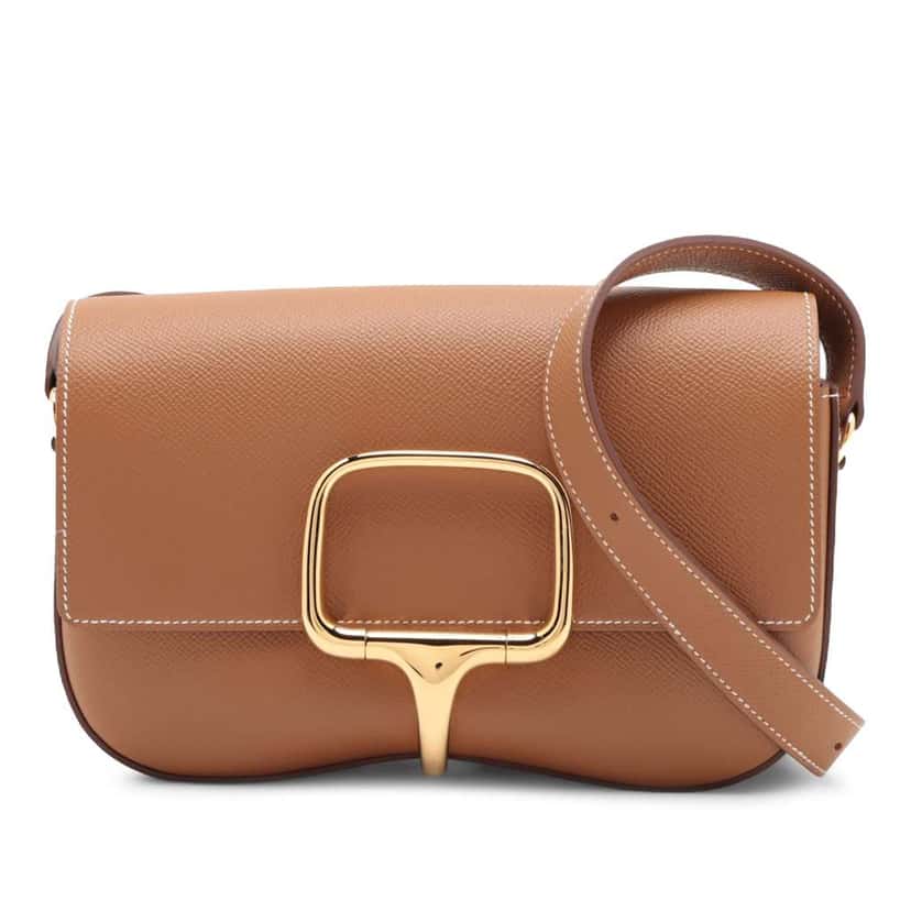Hermès Epsom Della Cavalleria Elan Brown Leather Good condition - Front View