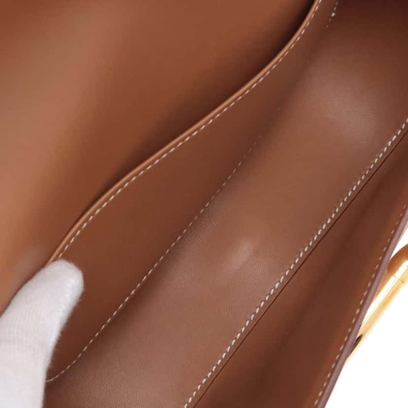 Hermès Epsom Della Cavalleria Elan Brown Leather Good condition - Inside View