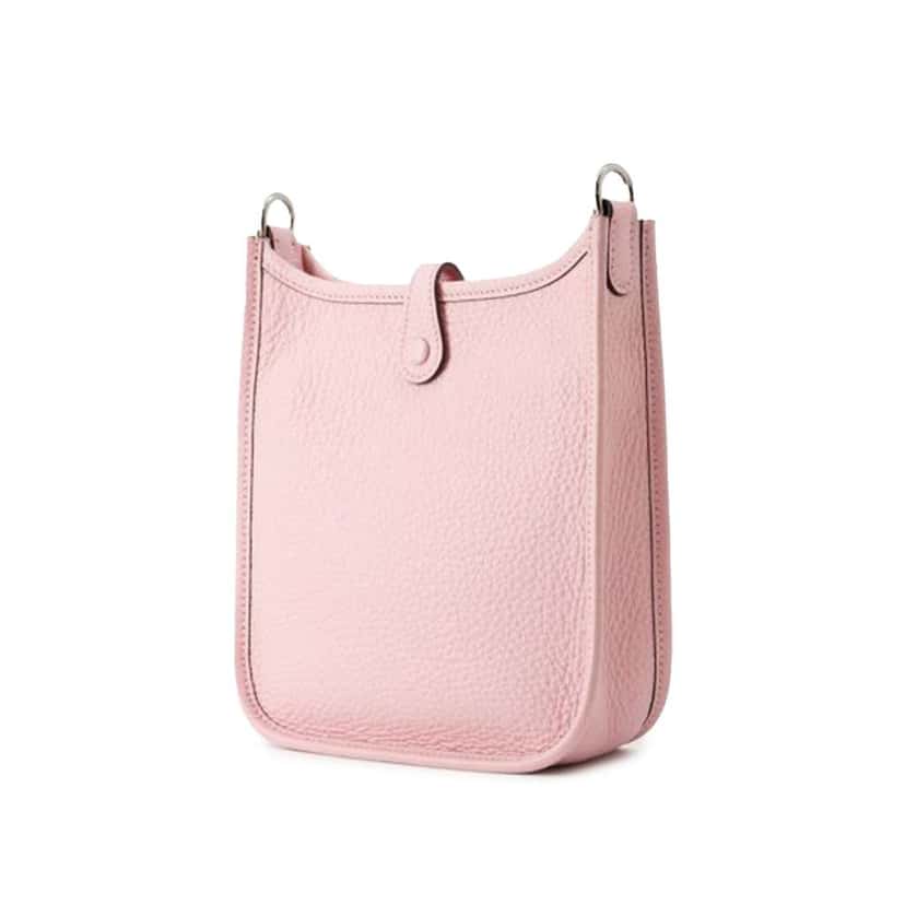 Hermès Taurillon Clemence Evelyne TPM Pink Leather Good condition - Back View