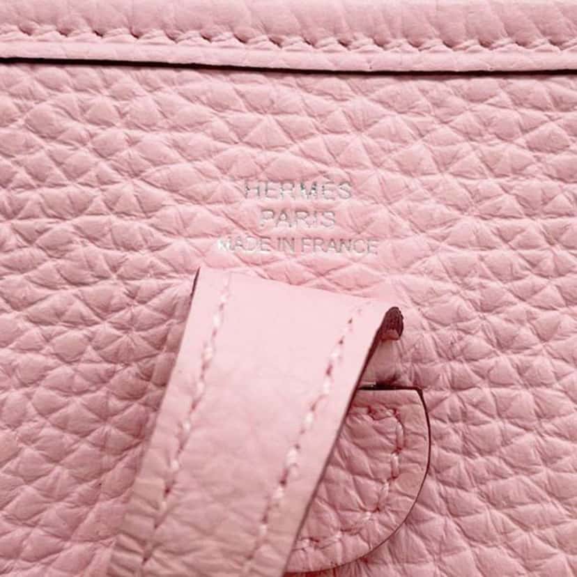 Hermès Taurillon Clemence Evelyne TPM Pink Leather Good condition - Box View
