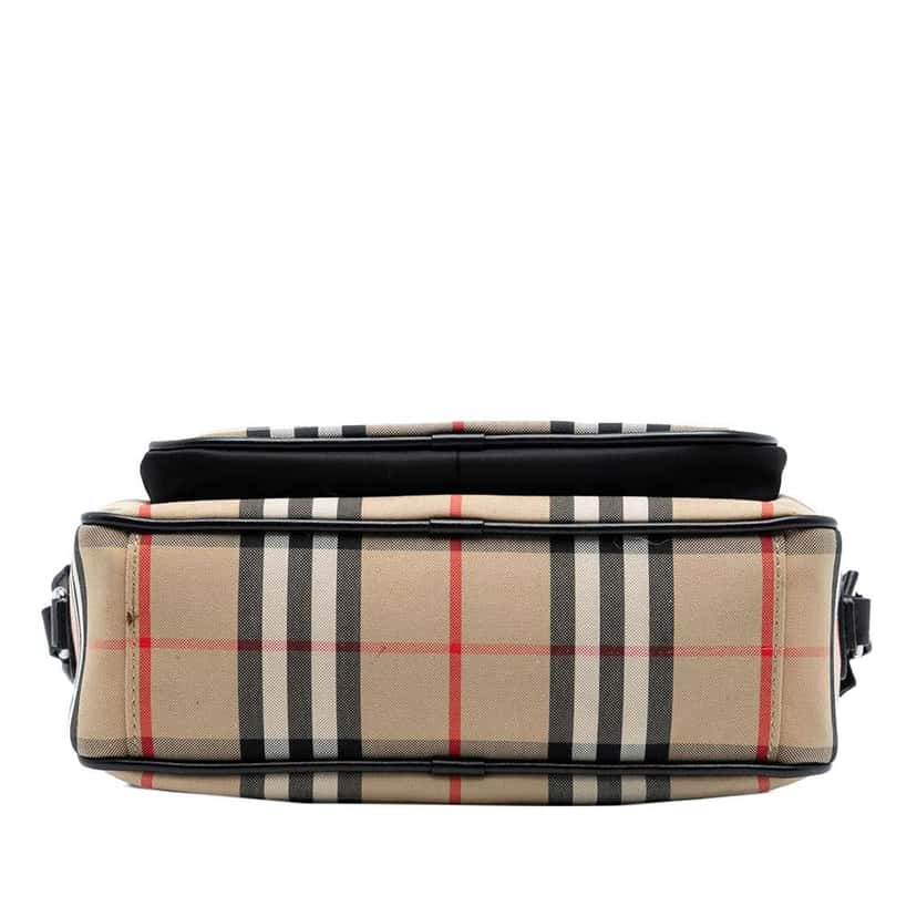 Burberry House Check Canvas Paddy Crossbody Brown Canvas Good condition - Inside View
