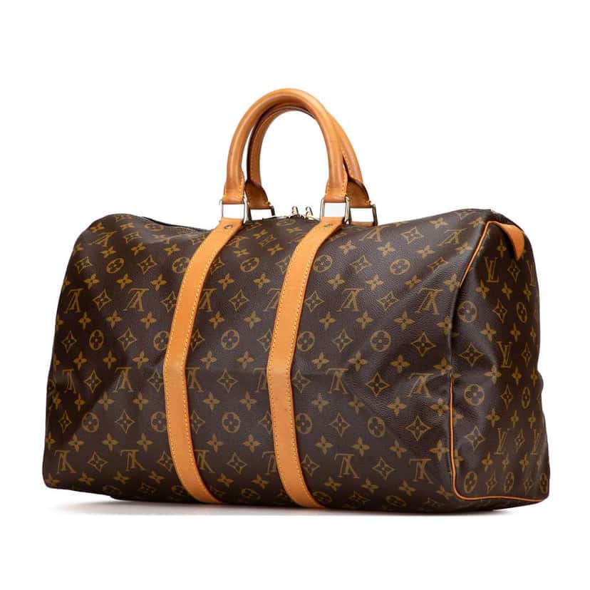 Louis Vuitton Monogram Keepall 45 Brown Good condition - Back View