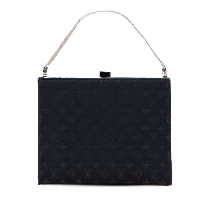 Louis Vuitton Monogram Satin Ange PM Black Satin Good condition - Front View