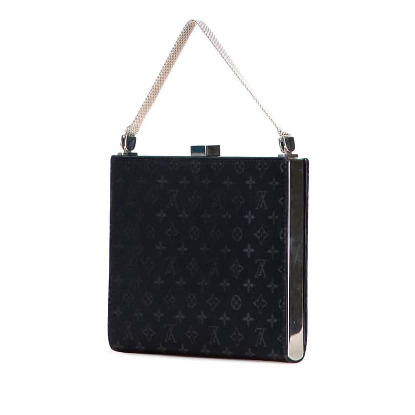 Louis Vuitton Monogram Satin Ange PM Black Satin Good condition - Back View