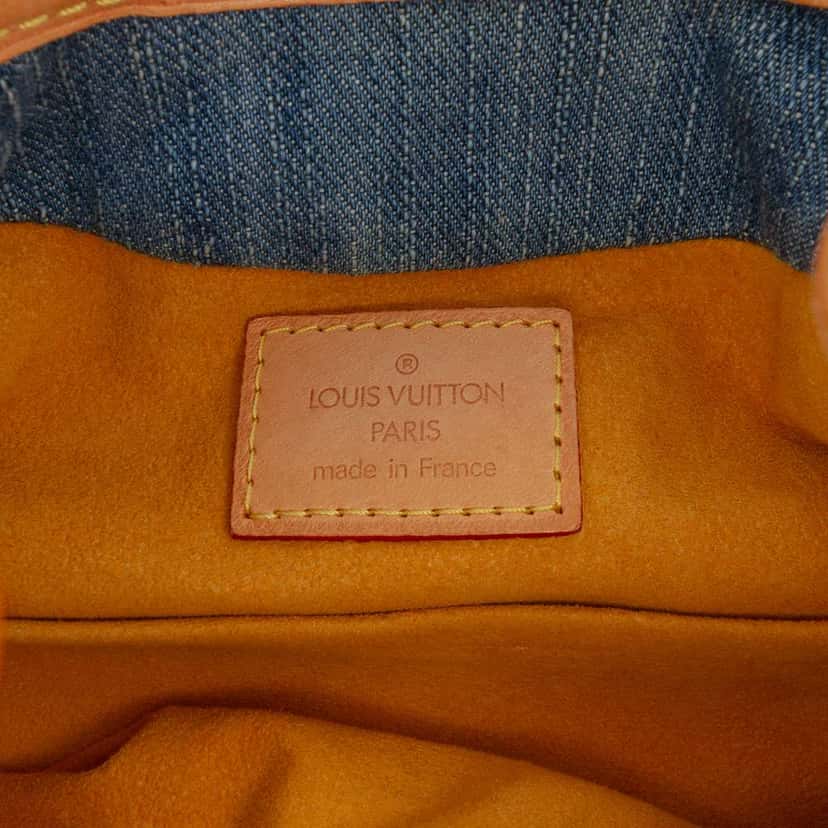 Louis Vuitton Monogram Denim Pleaty Blue Denim Good condition - Box View