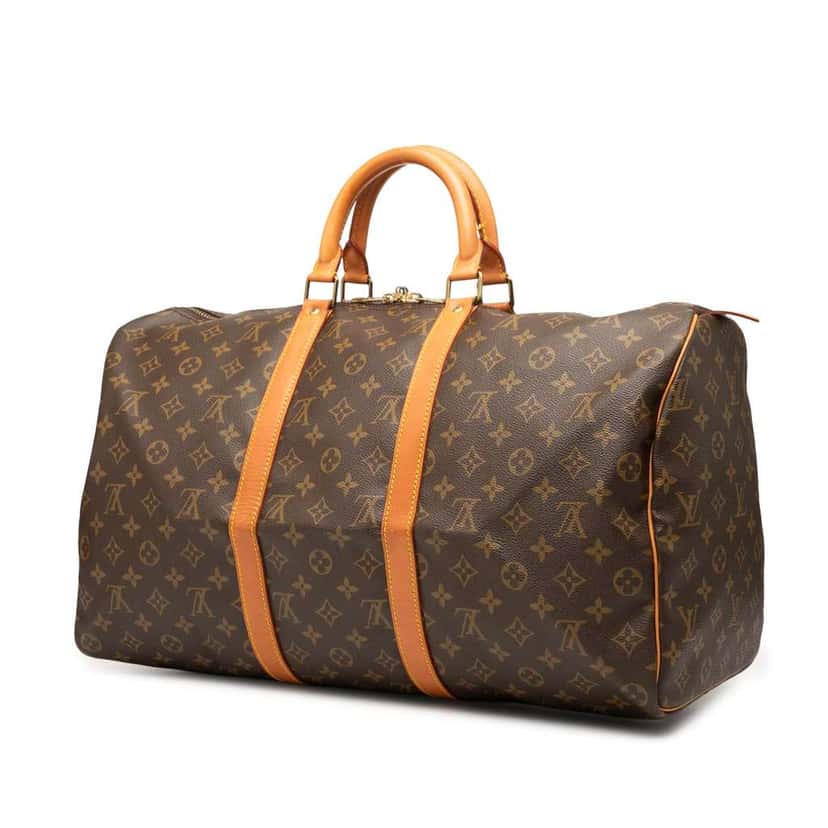 Louis Vuitton Monogram Keepall 50 Brown Good condition - Back View