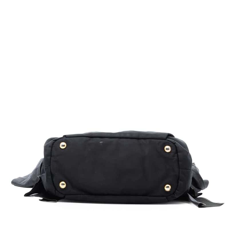 Prada Tessuto Logo Bow Satchel Black Good condition - Inside View