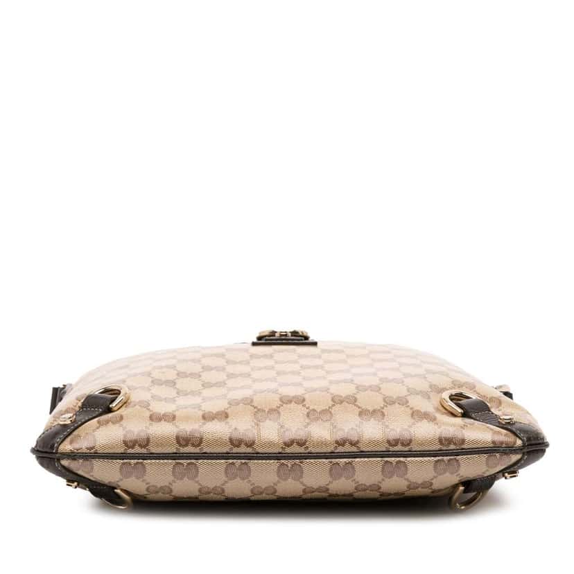 Gucci GG Crystal Abbey D Ring Crossbody Brown Canvas Good condition - Inside View