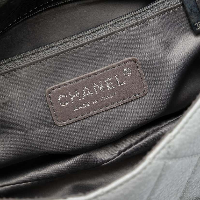 Chanel Small CC Quilted Vinyl Melrose Degrade Flap Grey Good condition - Box View
