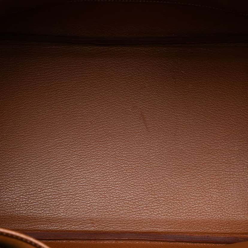 Hermès Courchevel Birkin Retourne 35 Brown Leather Good condition - Model View