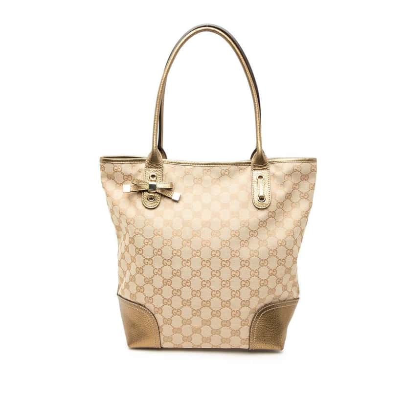 Gucci GG Canvas Princy Tote Brown Canvas Very good condition - Front View