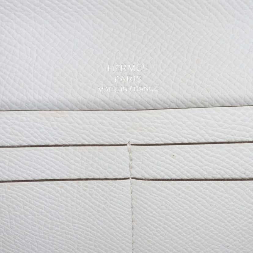 Hermès Epsom Maillon To Go Wallet Grey Leather Good condition - Box View