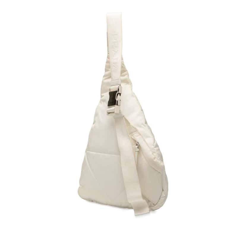 Prada Re Nylon Sling Bag White Good condition - Back View