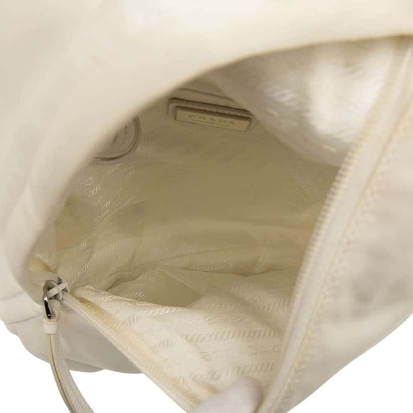 Prada Re Nylon Sling Bag White Good condition - Model View