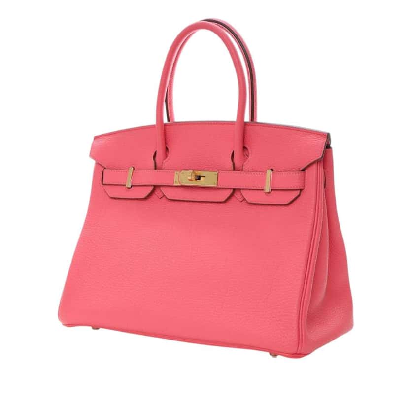 Hermès Togo Birkin Retourne 30 Pink Leather Good condition - Back View