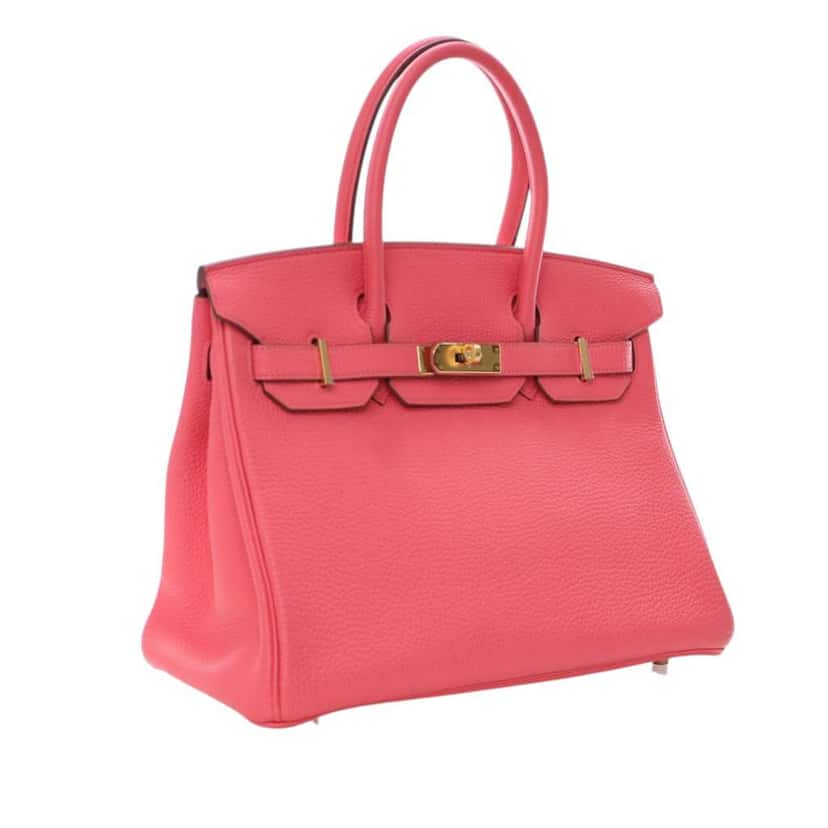 Hermès Togo Birkin Retourne 30 Pink Leather Good condition - Inside View