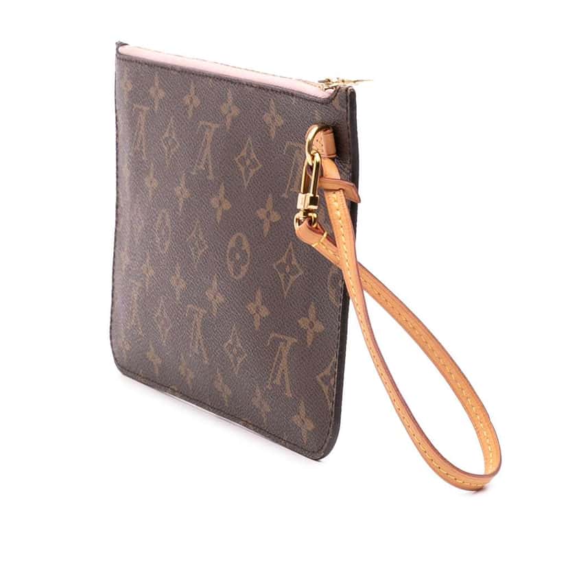 Louis Vuitton Monogram Neverfull Pochette Brown Good condition - Back View