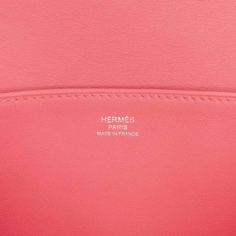 Hermès Mini Swift Halzan 22 Pink Leather Very good condition - Box View