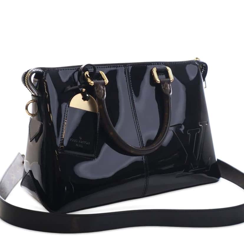 Louis Vuitton Vernis Miroir Tote Black Leather Good condition - Back View