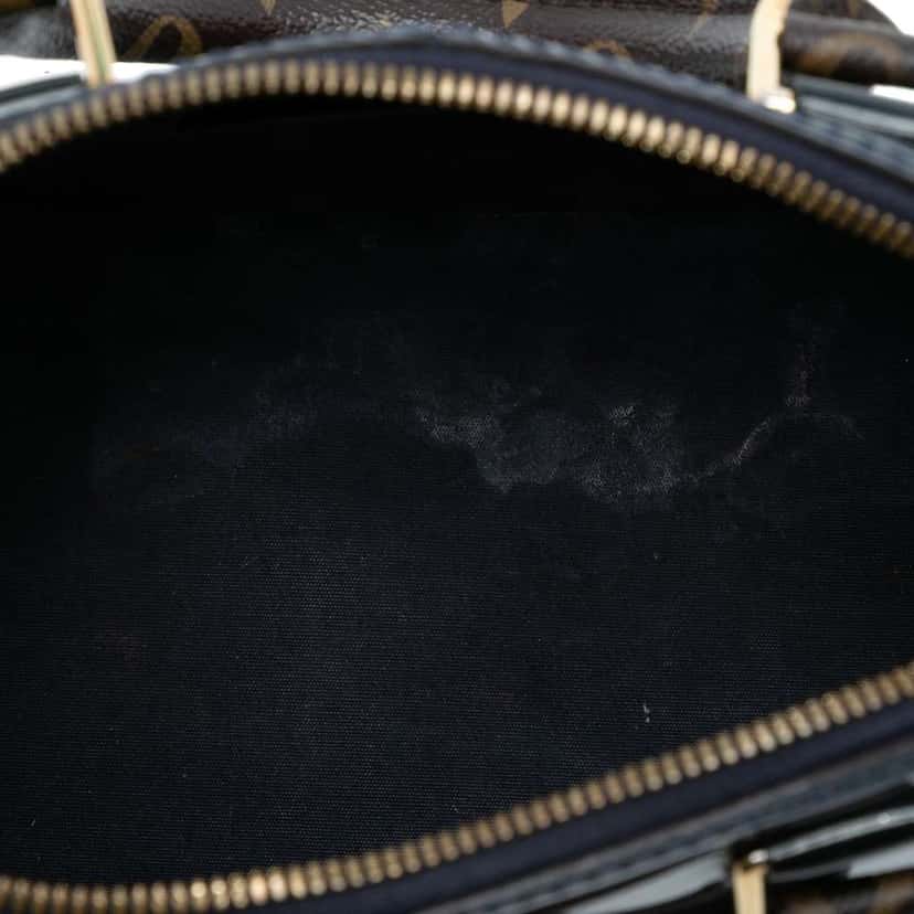 Louis Vuitton Vernis Miroir Alma BB Blue Leather Good condition - Model View