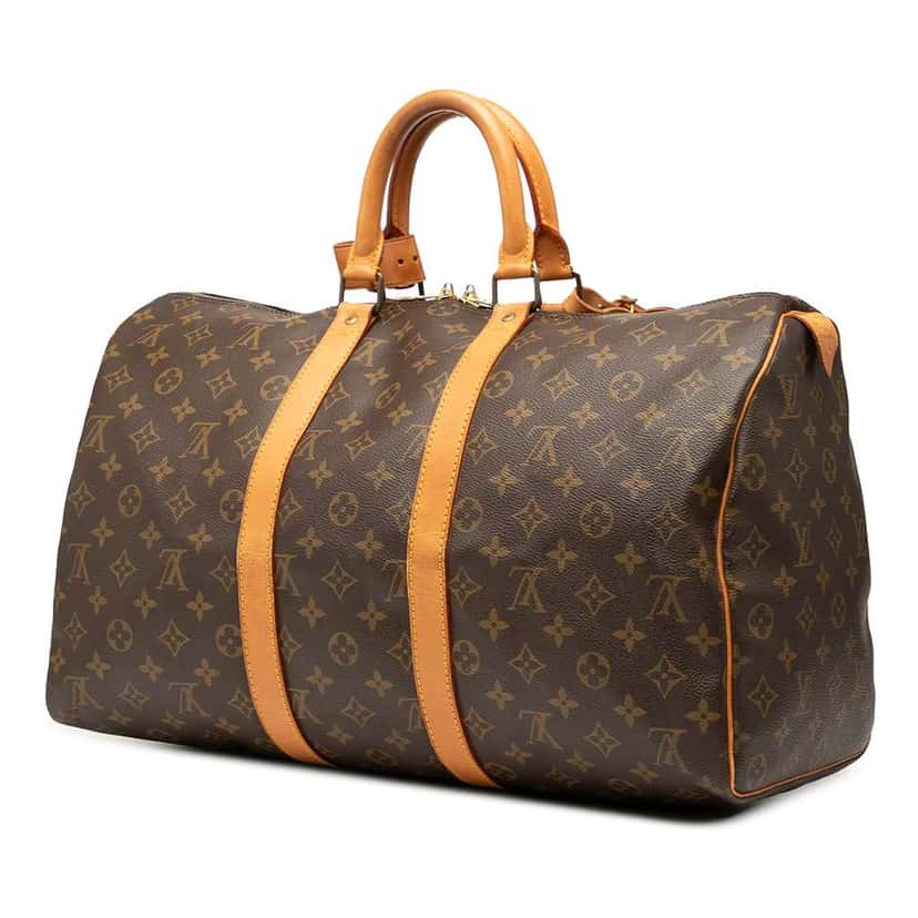 Louis Vuitton Monogram Keepall 45 Brown Good condition - Back View