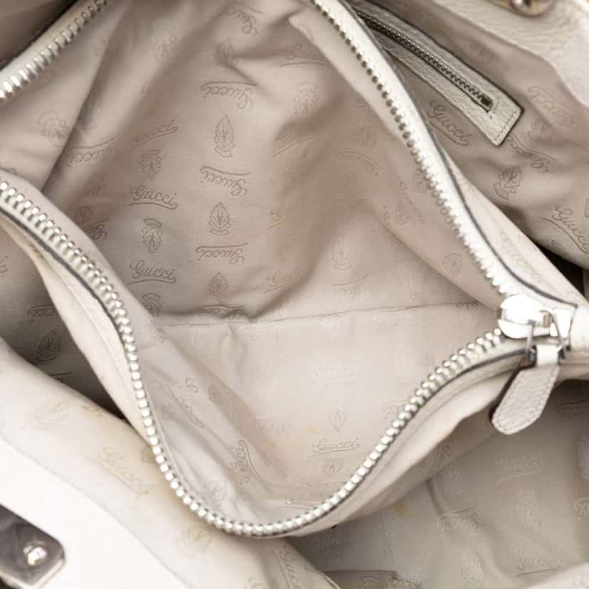 Gucci Medium GG Canvas Bamboo Libeccio Tote Brown Canvas Good condition - Model View