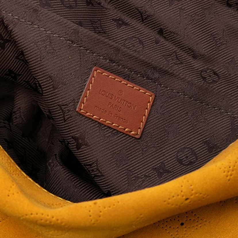 Louis Vuitton Monogram Suede Onatah GM Yellow Leather Very good condition - Box View