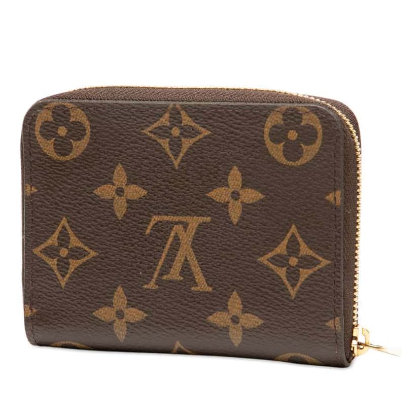 Louis Vuitton Monogram Zippy Coin Purse Brown Good condition - Back View