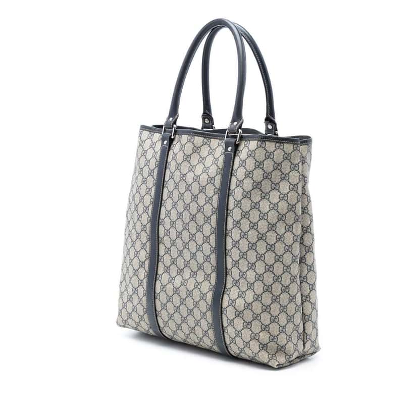 Gucci GG Supreme Joy Vertical Tote Brown Canvas Good condition - Back View