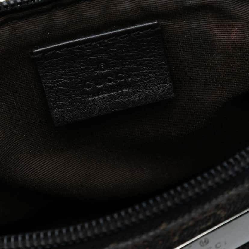 Gucci GG Denim Boat Brown Denim Good condition - Box View