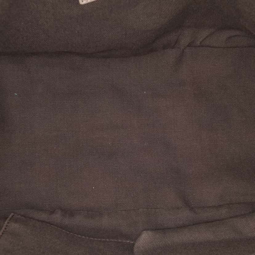 Burberry Smoke Check Coated Canvas Heathcliff Satchel Brown Canvas Good condition - Model View