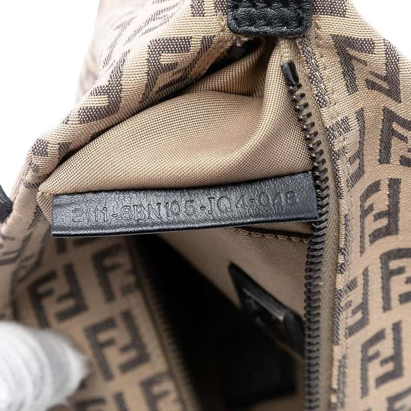 Fendi Mini Zucchino Canvas Handbag Brown Canvas Good condition - Box View
