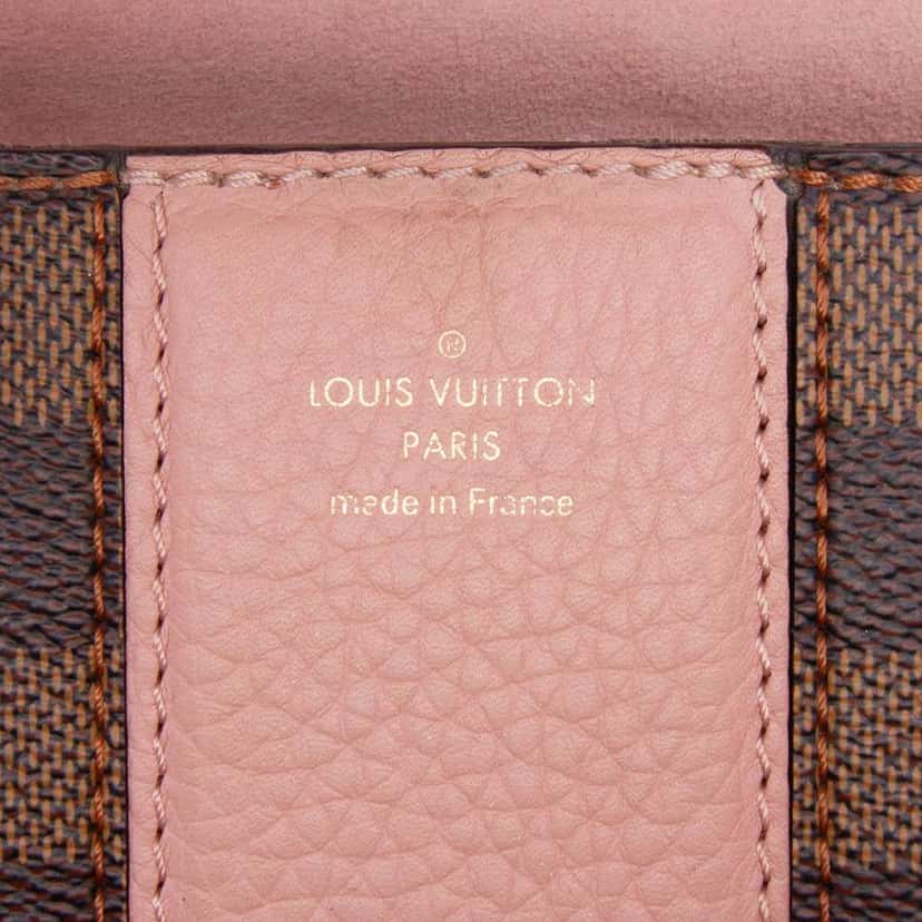 Louis Vuitton Damier Ebene Cuir Taurillon Wight Brown Very good condition - Box View