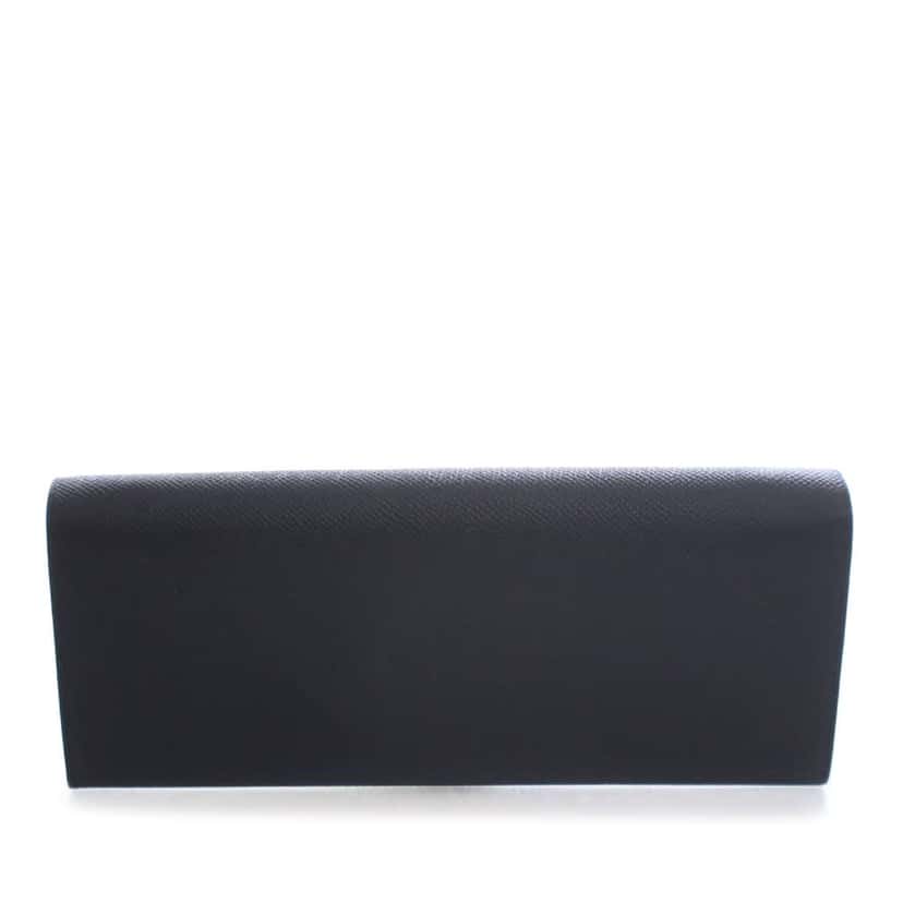 Hermès Epsom Maillon To Go Wallet Black Leather Very good condition - Back View