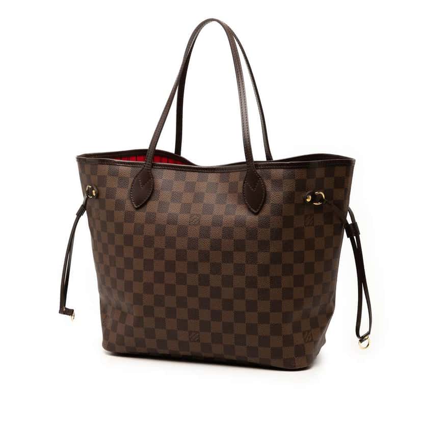 Louis Vuitton Damier Ebene Neverfull GM Brown Good condition - Back View